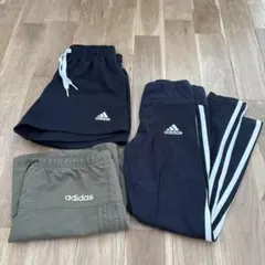 adidas ボトムス 3点セット 140cm