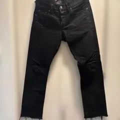 サンローラン エディスリマン ブラックデニムパンツ D01 M/SK-MW