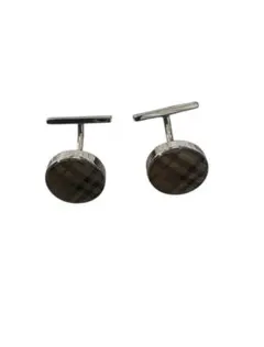 バーバリー チェック柄 カフスボタン