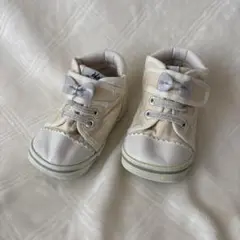 リボン付き ベビーシューズ　ミキハウスホットビスケッツ　13cm