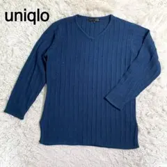 uniqlo インディゴブルーカラー ニット