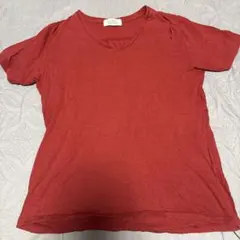 サイズ S身幅47⭕️BROWNY Vネック Tシャツ レッドのサムネイル