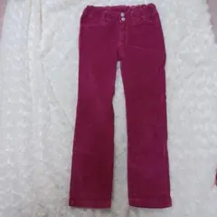コーデュロイ パープルパンツ 130サイズ