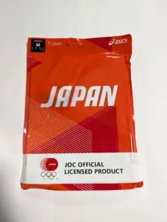 東京オリンピック アシックス JOC Tシャツ Mサイズ サンライズレッド