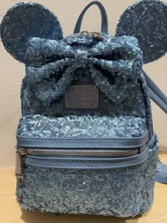 Disney Parks ラウンジフライ ミニー スパンコール リュック ブルー