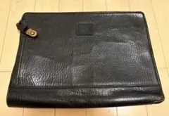 BURBERRY バーバリー 本革クラッチバッグ レザーセカンドバッグA4可