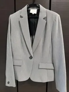 グレー テーラードジャケット スカートセット