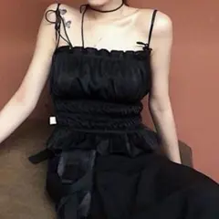 新品タグ✨SeaRoomlynn Cotton バルーンRibbonビスチェ 黒 - メルカリ