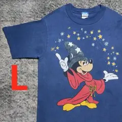80s ディズニー ファンタジア ソーサラーミッキー tシャツ ブラック