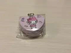 マイメロディ ハート型缶ケース キーホルダー