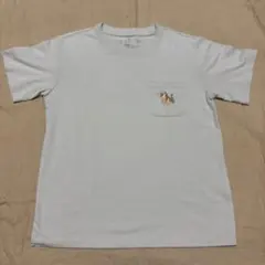 無印良品　muji キッズポケットTシャツ　虎刺繍入り　130 サンドベージュのサムネイル