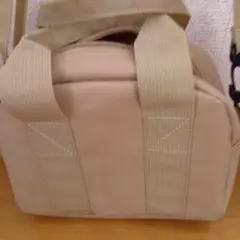 ベージュポリエステル ショルダーバッグ