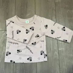 ミニーマウス プリント トレーナー 70〜80