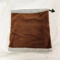 ネックウォーマー メンズ レディース 防寒 ブラウン バイク 冬用 裏起毛