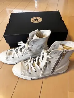 値下げ！Converse All Star ベージュ ハイカット（ジッパー付き）