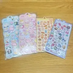 おしりぷにぷに　マシュマロ もちもちシール ぷくぷく 立体 動物　3D シール