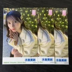 AKB48 ピンポン玉 ゲーム特典チェキ風写真 2025年12月 水島美結 3枚