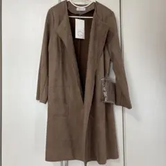 【タグ付き新品未使用】ロングコート　ブラウン　スエード　LL　シーズンリーズン