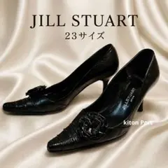美品✨️JILL STUART ジルスチュアート レザーパンプス 23cm 黒のサムネイル