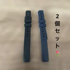 [HeeNia] バンド Fitbit Luxe 対応　ブラック　ブルー