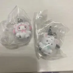 サンリオふわふわスノーめじるしアクセサリー マイメロディ ポチャコ2個セット