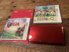 2012年 Nintendo 3DS レッド 本体 充電器付き 動作確認済み