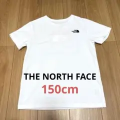 美品★ノースフェイス Tシャツ キッズ 150cm ホワイト バックプリントロゴのサムネイル