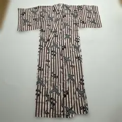 ストライプ 燕 浴衣 レトロ