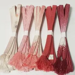 m*i様 (1707)帯締め 5点 まとめ売り 帯紐 着物 和装 小物