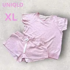ユニクロ ルームウェア 上下セット ピンク 半袖 ショートパンツ XL 新品