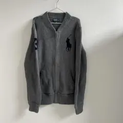 578.Polo Ralph Lauren グレー カーディガン 150