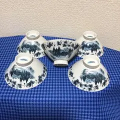 昭和レトロ　ONADA CHINA お茶碗　5つ