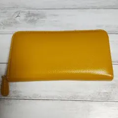 未使用！仕分け上手な本革長財布 イエロー/縁起財布