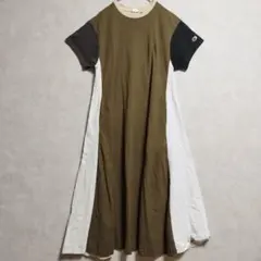 Champion × BEAMS BOY ショートスリーブ Aライン ワンピース