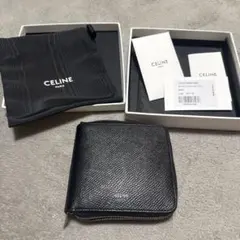 【美品】 CELINE 二つ折りファスナー財布のサムネイル