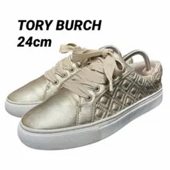 トリーバーチ ゴールド スニーカー 7M 約24cmのサムネイル