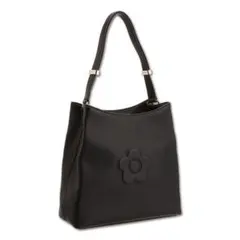 MARY QUANT シュリンクデイジーエンボストート/ブラック