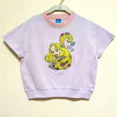 Disney ラプンツェル キッズ サガラ刺繍 Tシャツ 120cm