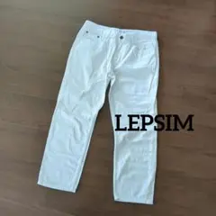LEPSIM LOWRYS FARM ホワイトデニムパンツ Lサイズのサムネイル