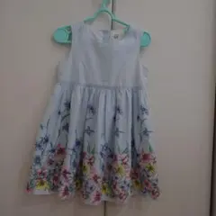 GAP baby 花柄刺繍ノースリーブワンピース 100cm