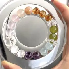 天然石 多宝ブレスレット 宝石箱みたいなアメジスト 内周16cm - メルカリ
