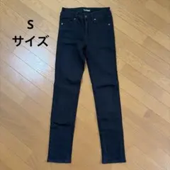 【USED】レディースジーンズ スキニー Sサイズ ブラック