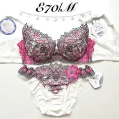 E70/M 総額6710円 ブラジャー&ショーツ 上下セット OW 脇高のサムネイル