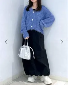 LOWRYSFARM ラメシャギーカーディガ ン