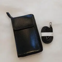 ◎未使用◎スマホバック　財布　黒　お出かけバック　ミニマリスト
