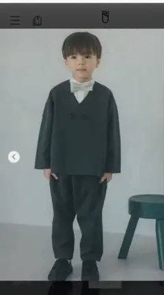 値下げします！ダークグレー フォーマルスーツセット