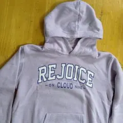 薄紫 フード付きパーカー REJOICE