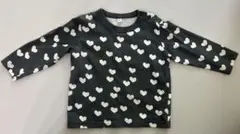 MARKEY'S ハート柄 長袖Tシャツ 95cmのサムネイル