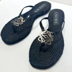 LOEWE ロエベ 22.5cmサンダル モノグラム エスパドリーユ 箱 袋付きのサムネイル