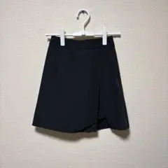 スリットミニスカート インナーパンツ付き ダークグレー